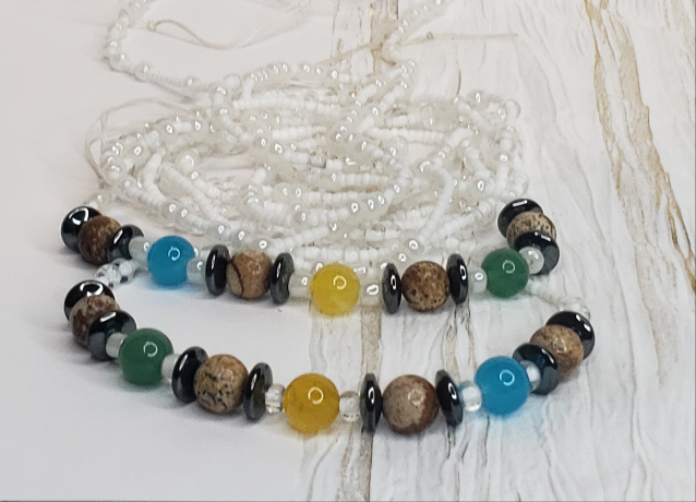 Lucky Number 7 - Crystal Waistbead