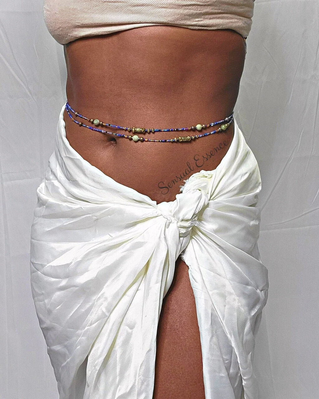 Blue Styx River - Crystal Waistbeads