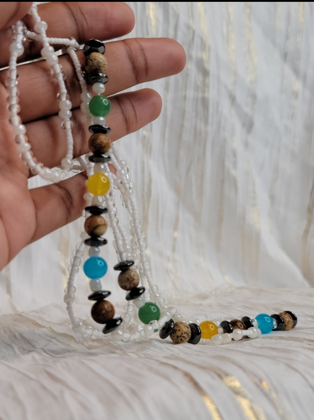 Lucky Number 7 - Crystal Waistbead